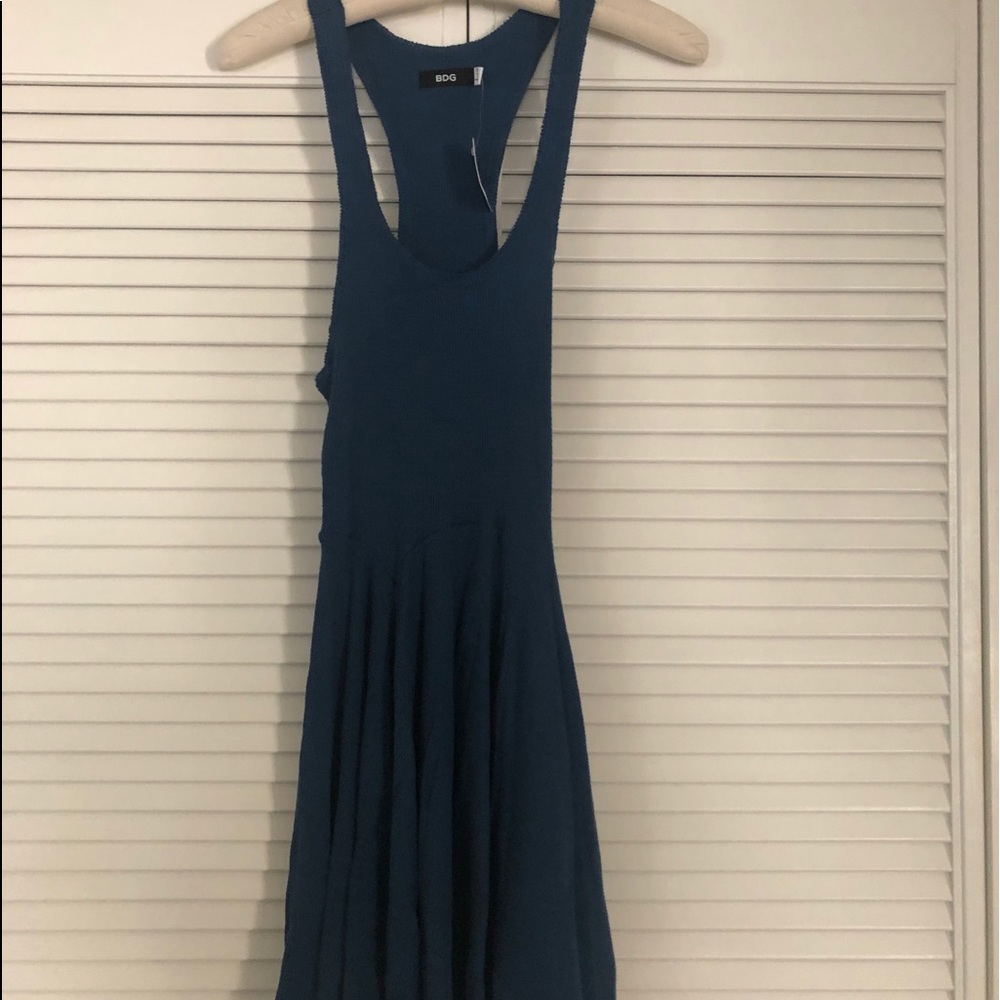 BDG NWT top knit racer back teal blue